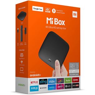 Мультимедийный проигрыватель Mi Box 4K Android TV, Xiaomi