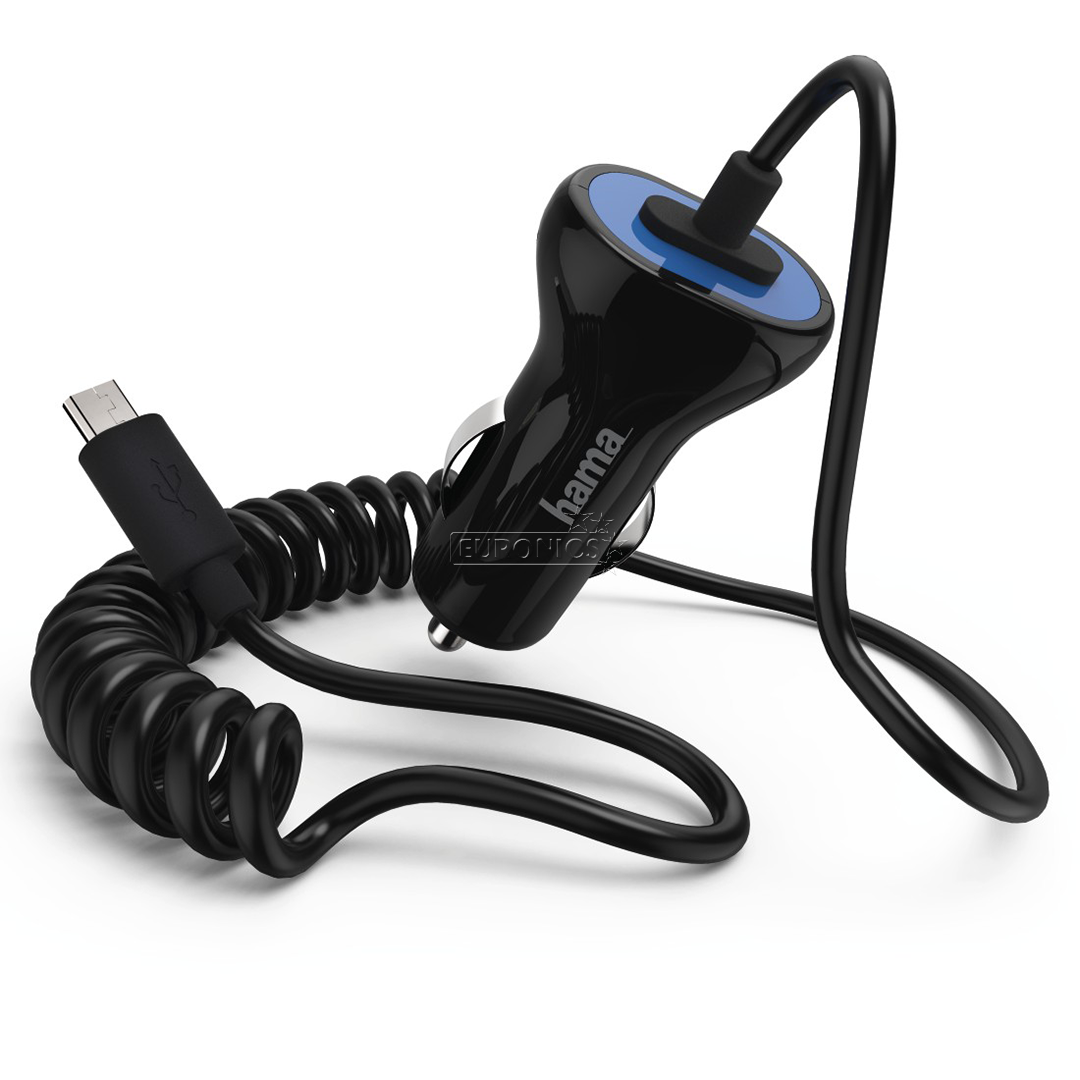Auto lādētājs MicroUSB, Hama