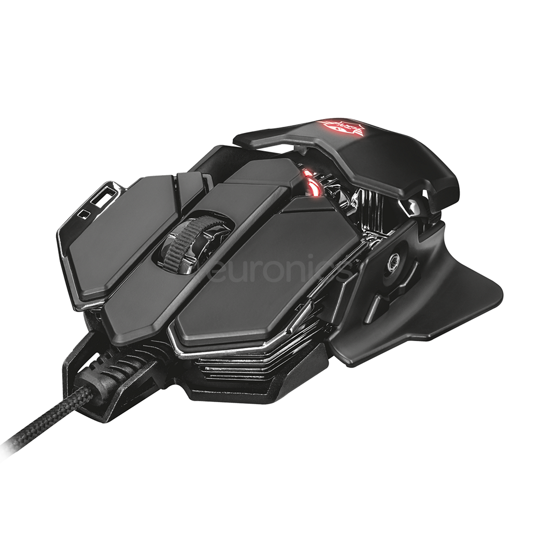 Trust GXT 138 X-Ray, optiskā, melna - Datorpele ar vadu