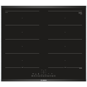 Bosch, platums 60.6 cm, melna - Iebūvējama indukcijas plīts virsma PXX675FC1E