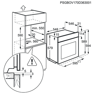 Built-in oven AEG (pyrolytic cleaning)