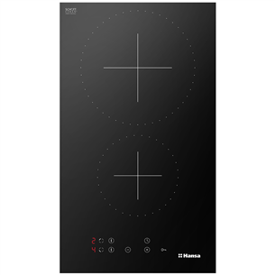 Hansa, width 30 cm, frameless, black - Built-in Ceramic Hob