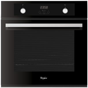 Whirlpool, 65 L, black - Built-in Oven