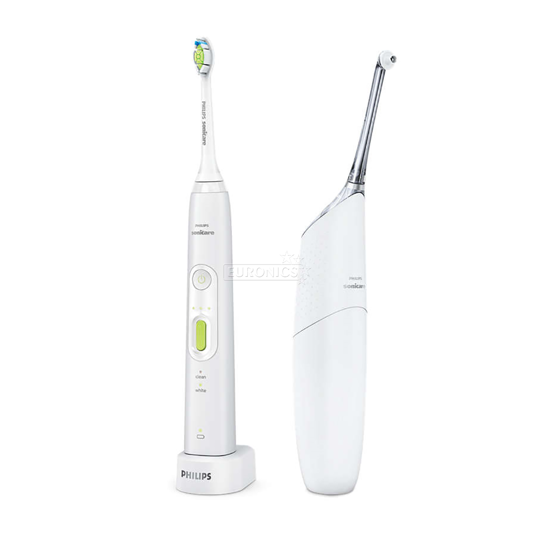Elektriskā zobu birste Healthy White + AirFloss Ultra zobu starpu tīrītājs, Philips