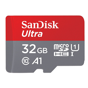 Atmiņas karte MicroSDHC + adapteris, SanDisk / 32GB