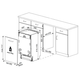 Built-in dishwasher Beko (10 place settings)
