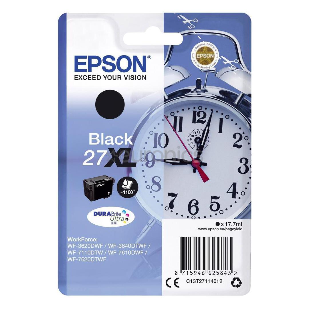 Tinte 27XL, Epson / Melna