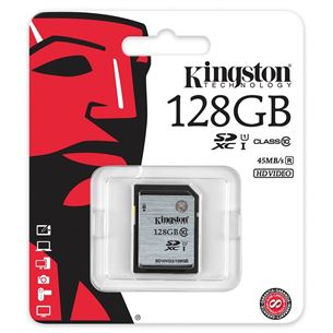 Atmiņas karte SDXC, Kingston / 128GB