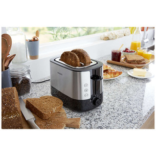 Philips Viva Collection, 1000 W, black/inox - Toaster