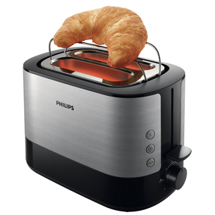 Philips Viva Collection, 1000 W, black/inox - Toaster