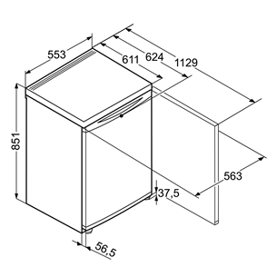 Saldētava, Liebherr / augstums: 85 cm