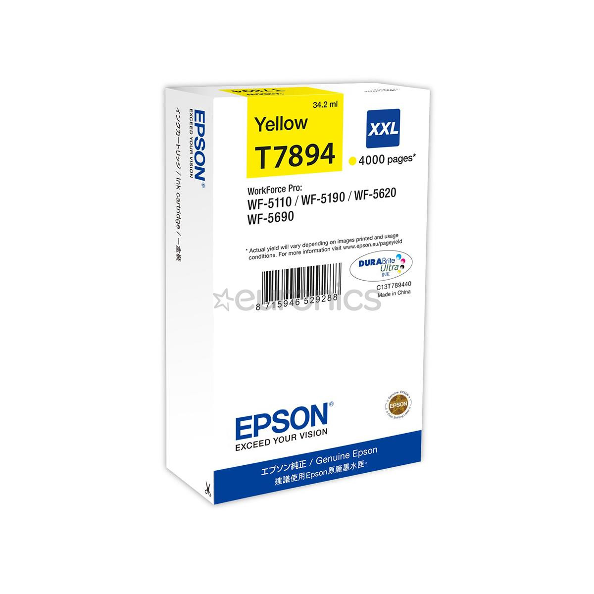 Tintes kārtridžs 79XXL, Epson / dzeltena