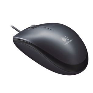 Logitech M90, black - Wired optical mouse