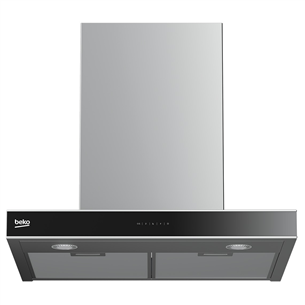 Beko, 730 m³/h, width 60 cm, black/inox - Cooker Hood