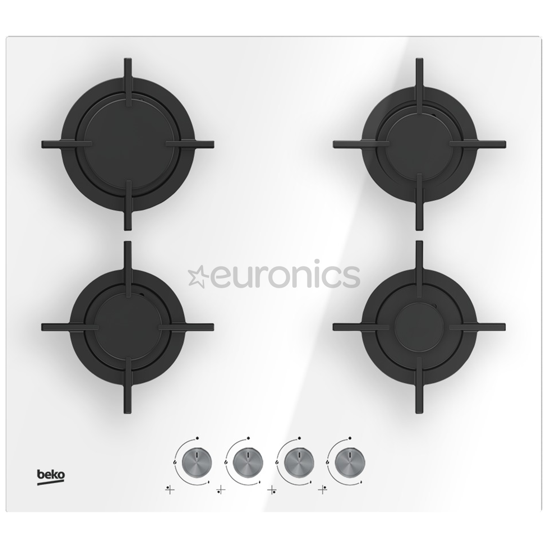 Beko, width 58 cm, white - Built-in Gas Hob