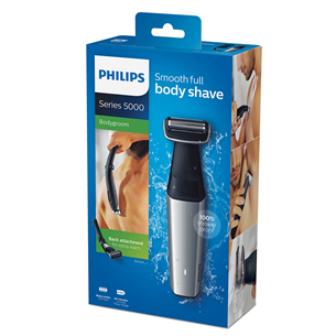 Philips Bodygroom 5000, melna/sudraba - Trimmeris ķermenim