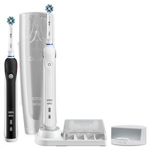 Braun Oral-B Smart 5900, 2 pieces, travel case, black/white - Electric toothbrushes