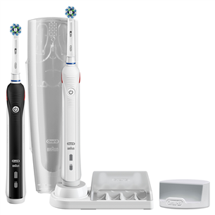 Braun Oral-B Smart 5900, 2 pieces, travel case, black/white - Electric toothbrushes