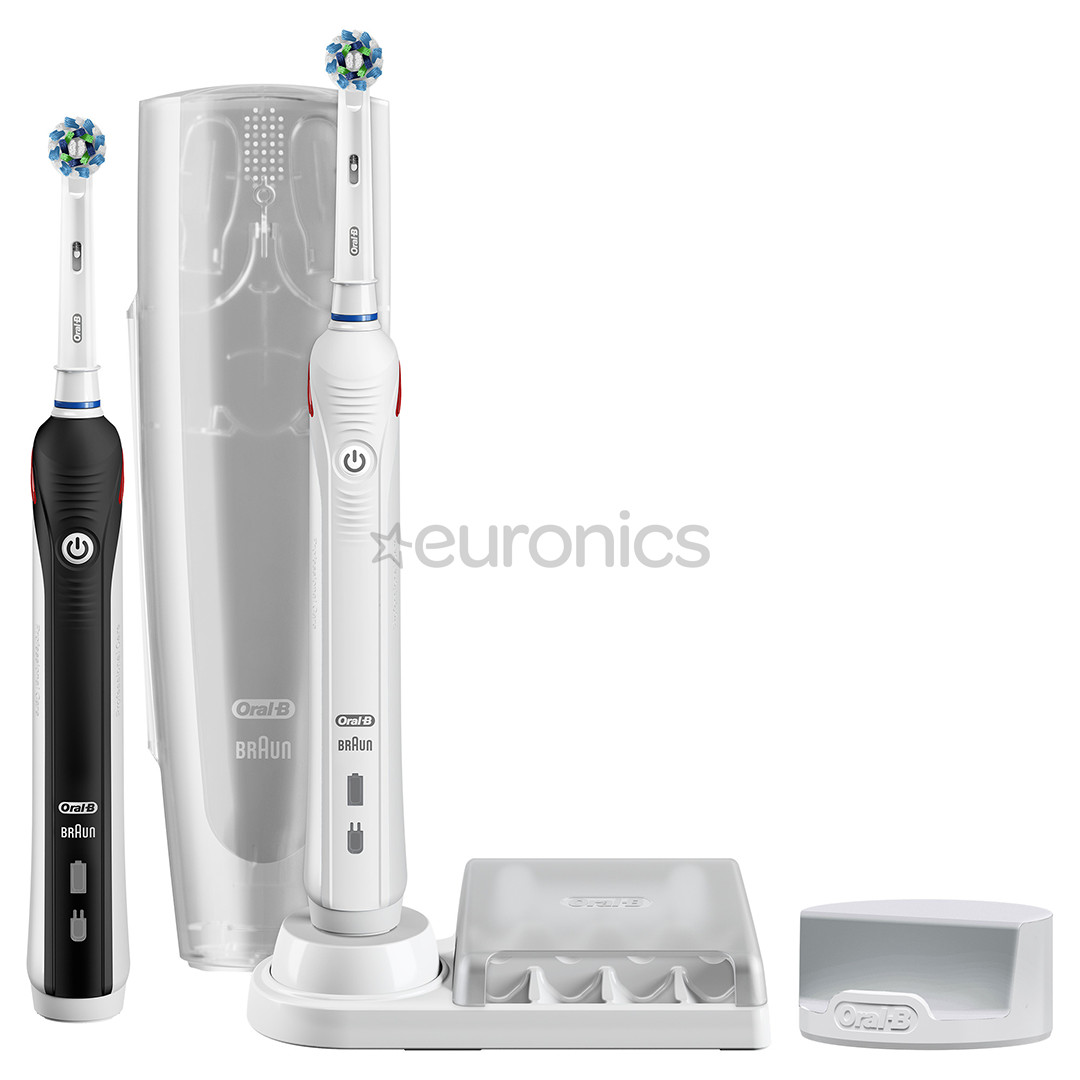 Braun Oral-B Smart 5900, 2 pieces, travel case, black/white - Electric toothbrushes