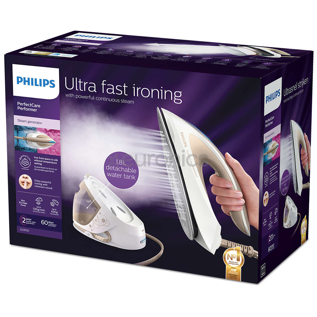 Philips PerfectCare Performer, 2600 W, zelta/balta - Gludināšanas sistēma