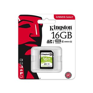 Atmiņas karte Canvas Select SDHC, Kingston / 16GB