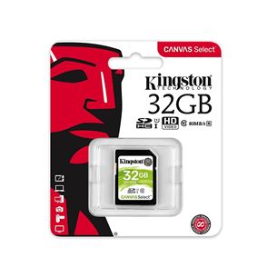 SDHC Canvas Select memory card, Kingston / 32GB