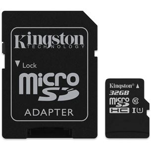 Atmiņas karte Canvas Select Micro SDHC, Kingston / 32GB