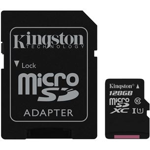 Micro SDXC Canvas Select memory card, Kingston / 128GB