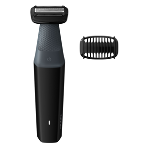 Philips Bodygroom 3000, melna/pelēka - Trimmeris ķermenim