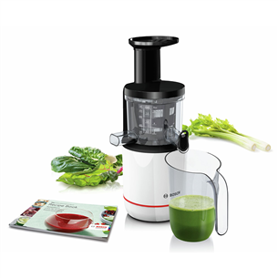 Bosch VitaExtract, 150 W, black/white - Slow juicer