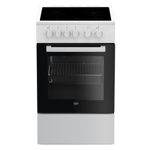 Beko, 60 L, white/black - Freestanding Ceramic Cooker FSS57000GW