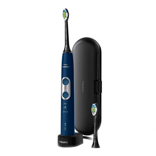 Philips Sonicare ProtectiveClean 6100, ceļojumu futrālis, melna/zila - Elektriskā zobu birste HX6871/47