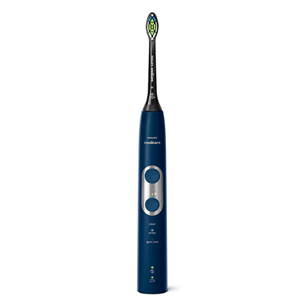 Philips Sonicare ProtectiveClean 6100, ceļojumu futrālis, melna/zila - Elektriskā zobu birste