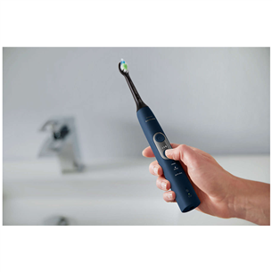 Philips Sonicare ProtectiveClean 6100, ceļojumu futrālis, melna/zila - Elektriskā zobu birste