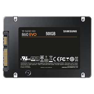 SSD cietais disks 860 EVO, Samsung / 500GB