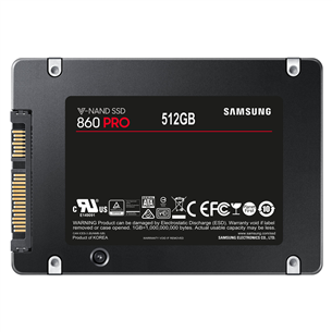 SSD cietais disks 860 PRO, Samsung / 512 GB