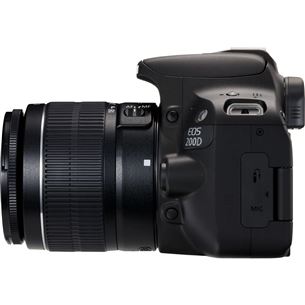 DSLR camera EOS 200D + 18-55mm III EF-S lens, Canon