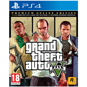 PlayStation 4 spēle, Grand Theft Auto V Premium Online Edition 5026555424271