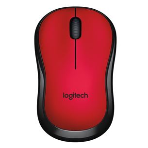 Logitech M220 Silent, sarkana/melna - Bezvadu datorpele 910-004880