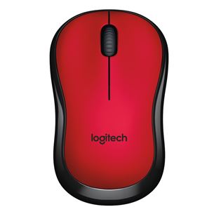 Logitech M220 Silent, sarkana/melna - Bezvadu datorpele