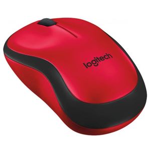 Logitech M220 Silent, sarkana/melna - Bezvadu datorpele