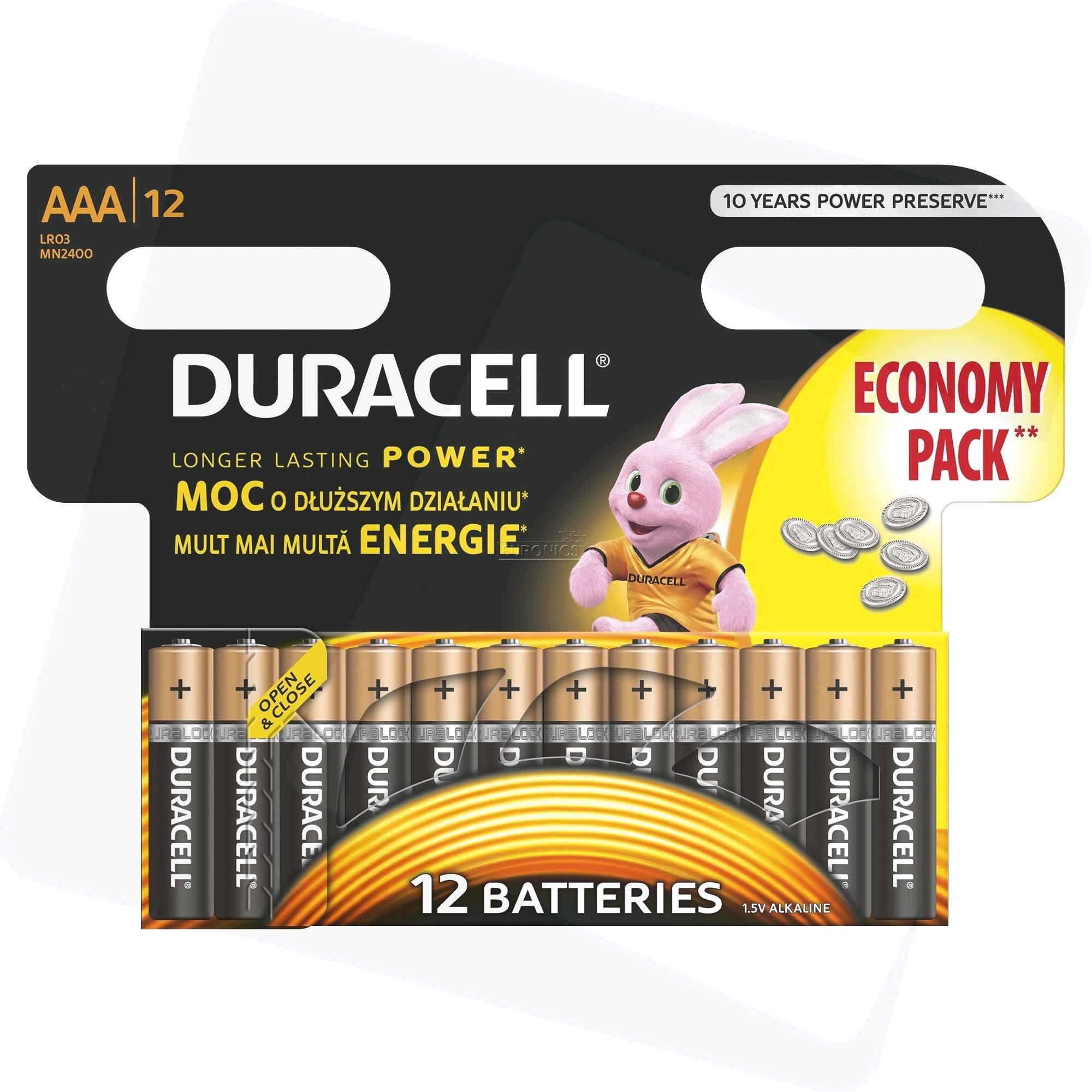 Duracell, AAA, 12 gab. - Baterijas