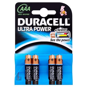 Baterijas AAA Ultra Power, Duracell / 4 gab