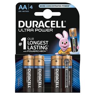Батарейки AA Ultra Power, Duracell / 4 шт
