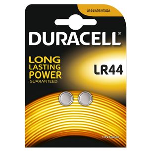 Baterijas LR44, Duracell / 2 gab