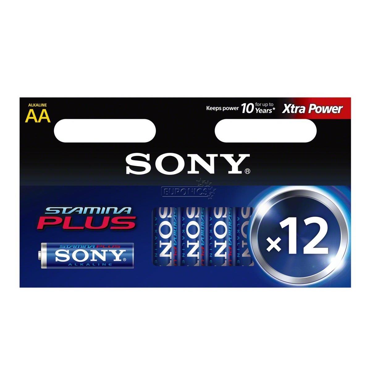 Baterijas AA Stamina Plus, Sony / 12 gab