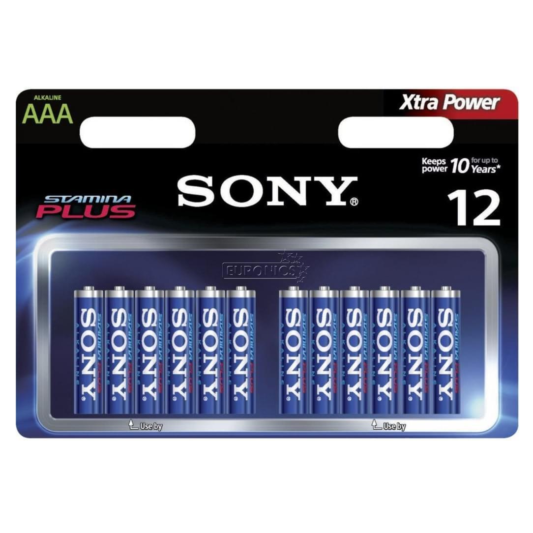 Baterijas AAА Stamina Plus, Sony / 12 gab