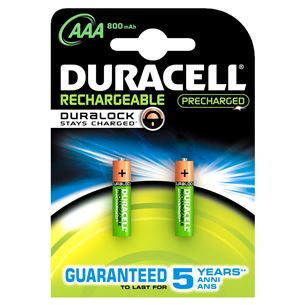 Lādējamās baterijas AAA, Duracell / 800mAh / 2 gab