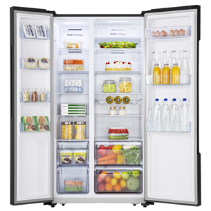 Refrigerator Side-by-Side, Hisense / height: 178,6 cm