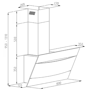 Cooker hood Hansa (244 m³/h)